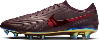 Nike Tiempo Legend 10 Elite LUXE FG Port Wine Bright Crimson FZ1487-600