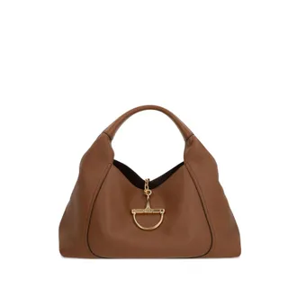 Gucci Maxi Softbit Grained Leather Shoulder Bag
