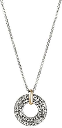 John Hardy Icon Link Pendant Necklace in Silver And Gold at Nordstrom, Size 18
