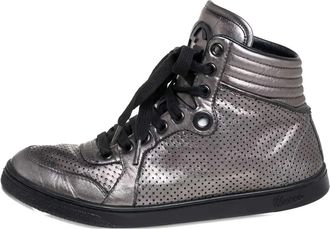 Gucci Sneakers in pelle traforata - Effetto metallizzato