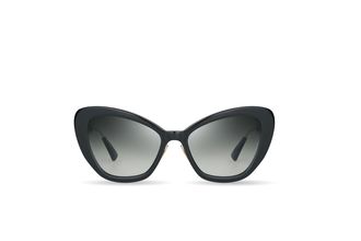 Bugatti Womens 99 mm Black White Gold Sunglasses