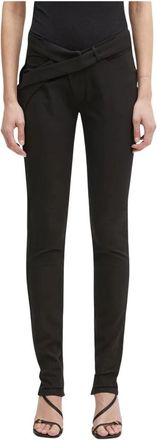 Ottolinger Slim Fit Kostuum - Dames - Slim Fit Broeken - Zwart - M - Katoen - Broeken