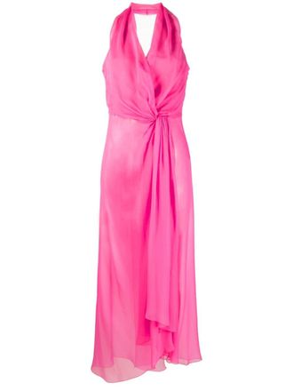 Alberta Ferretti Top con scollo allamericana - Rosa