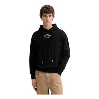 Iceberg Hoodies & sweatvesten, Heren, Zwart, XL, Katoen, Chill Fit Katoenen Hoodie