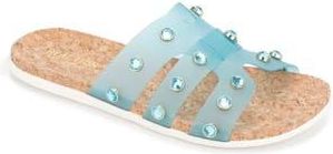 Kenneth Cole Reaction Embellished H-Band Sandal in Aqua at Nordstrom Rack, Size 10