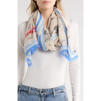 Karl Lagerfeld Spring Studio Oversize Wrap in Bisque at Nordstrom Rack