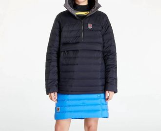 Fj&auml;llr&auml;ven Expedition Pack Down Anorak Jacket In Black