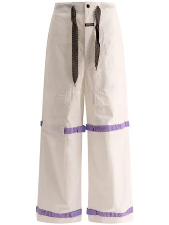 KAPITAL Nouvelle shuttle broek - Wit