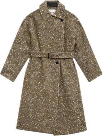 Isabel Marant Cappotto - Dames - Jas met riem - Bruin - M - Jassen