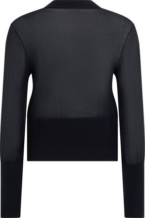Frame Denim Womens Sweater Lightweight Knit Black Cotton