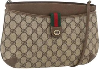 Gucci Pre-owned Cross Body Bags, female, Beige, Size: ONE SIZE Pre-owned Plastic Cross Body Bag