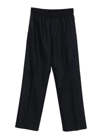 Golden Goose Wide Leg Pinstripe Jogger Style Trousers
