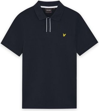 Lyle & Scott Tipped Polo Shirt - Heren - Polos - Blauw - M - Katoen - Tops