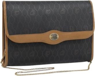Dior Pre-owned Vintage Schoudertas - Dames - Vintage Clutch - Zwart - ONE Size - Leer - Vintage