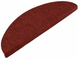 vidaXL Stair Mats Self-adhesive 30 pcs Red 56x17x3 cm Vidaxl