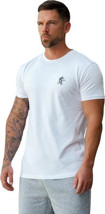 The Gym King Fundamental Jersey Tee - White (UK, Alpha, M, Regular, Regular, White)