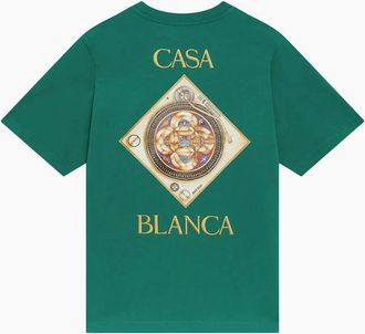 Casablanca Mens Green Plafond Orne De Musique Green T-Shirt - Size: 38