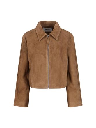 Low Classic Brown Goat Suede Jacket