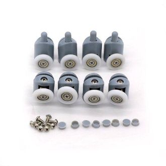OEM Juego De 8 Ruedas De Repuesto Para Puertas De Ducha - 23 Mm De Di&aacute;metro - Piezas De Bricolaje