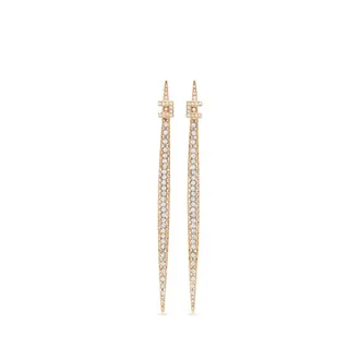 Elisabetta Franchi Crystal-embellished Drop Earrings