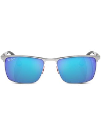Ray-Ban Occhiali da sole Chromance con logo - Argento