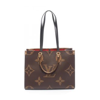 Louis Vuitton Beige Brown Monogram Coated Canvas Tote Bag (Pre-Owned)