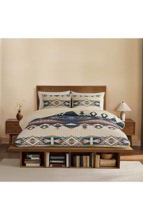 Pendleton Creekside Coverlet & Pillow Shams Set in Tan at Nordstrom, Size Full