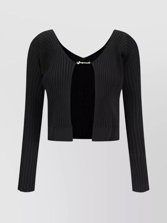 Jacquemus ribbed long-sleeve knit cardigan