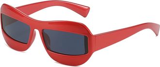 Generic Outdoor Men Driving Women Shopping Sunglasses(Red)