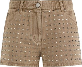 Pinko Broeken - Dames - Denim shorts - Beige - W27 - Korte Broeken