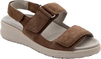 David Tate Key Sandals Womens Brown Suede Adjustable Strap Platform ZOGG1696