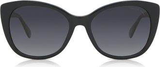 Coach HC8365U CH566 Asian Fit Polarized 5764T3 Womens Sunglasses Black Size 55