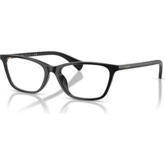 Ralph Lauren 55mm Rectangle optical glasses in Black at Nordstrom