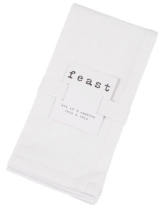 KAF Home Kaf Home Overbrook Chambray Dinner Napkins Set Of 8