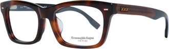 Ermenegildo Zegna Accessoires, Heren, Bruin, ONE Size, Moderne Trapezium Optische Monturen
