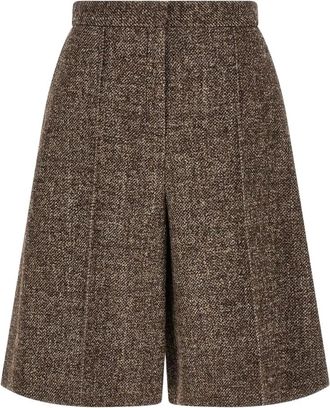 Agnona Mujer, Pantalones cortos, Marr&oacute;n, Talla: 2XS