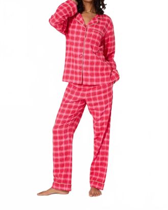 Bedhead Pajamas Classic Woven Portuguese Flannel Pajama Set In Wonderland Plaid