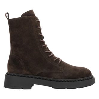 Estro & Luminara Chunky veterboots - Dames - Schoenen - Bruin - Maat: 39 EU Zijde