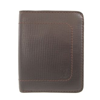 Louis Vuitton Brown Leather Card Wallet (Pre-Owned)
