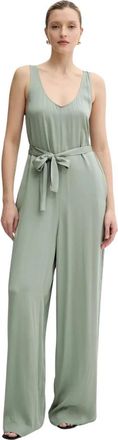 A|X Armani Exchange Vloeiende Viscose Jumpsuit - Dames - Jumpsuits - Groen - M - Jumpsuits & Playsuits