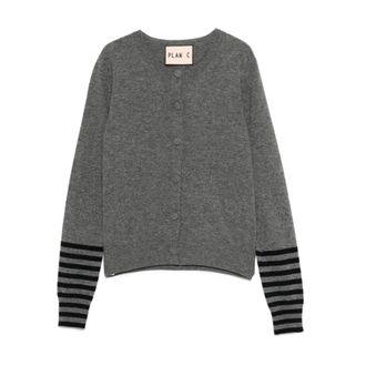 Plan C Plan C, Dames, Truien, Grijs, Maat: XS Wol