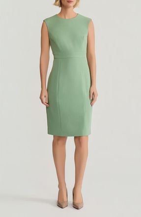 Kasper Cap Sleeve Sheath Dress in Loden Dusk at Nordstrom, Size 14