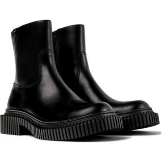Camper Pix Berlin Zip Boot in Black Black at Nordstrom, Size 42