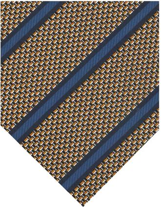 Ermenegildo Zegna Regimental Zijden Stropdas - Heren - Stropdassen - Veelkleurig - ONE Size - Accessoires
