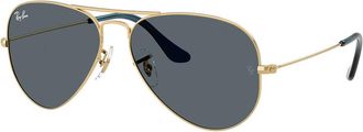 Ray-Ban RB3025 Aviator Large Metal 9278R5 Mens Sunglasses Gold Size 62