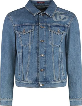 Gucci Hombre, Chaquetas, Azul, Talla: L