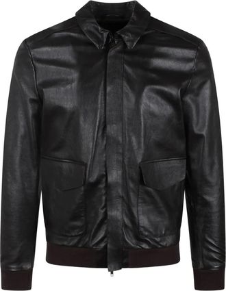 Brian Dales leather jacket - men - Leather - 46 - Black