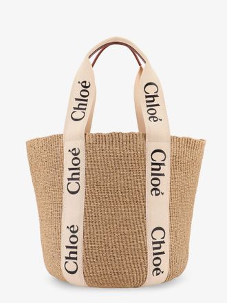 Chlo&eacute; Woody Raffia shoulder bag - CHLOE - gender_Woman