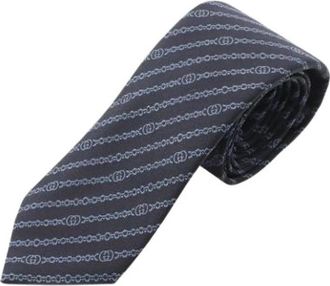 Gucci Pre-owned Cravat - Heren - Vintage Accessoires - Blauw - ONE Size - Vintage