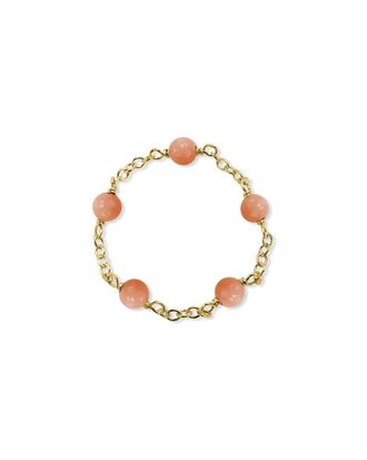 Jewelmak 14K Pink Coral Ring